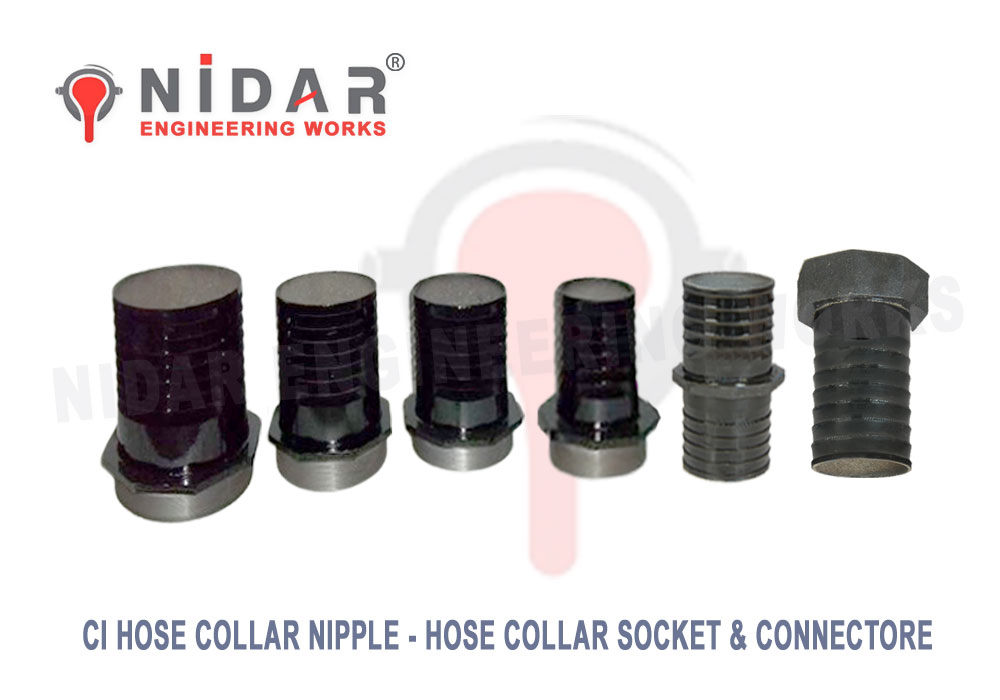 CI Hose Collar - Cast Iron Hose Collar Nipple - CI Hose Collar Socket and Connector Manufacturers - Suppliers and Exporters Best Quality Best - Price Rajkot Gujarat India