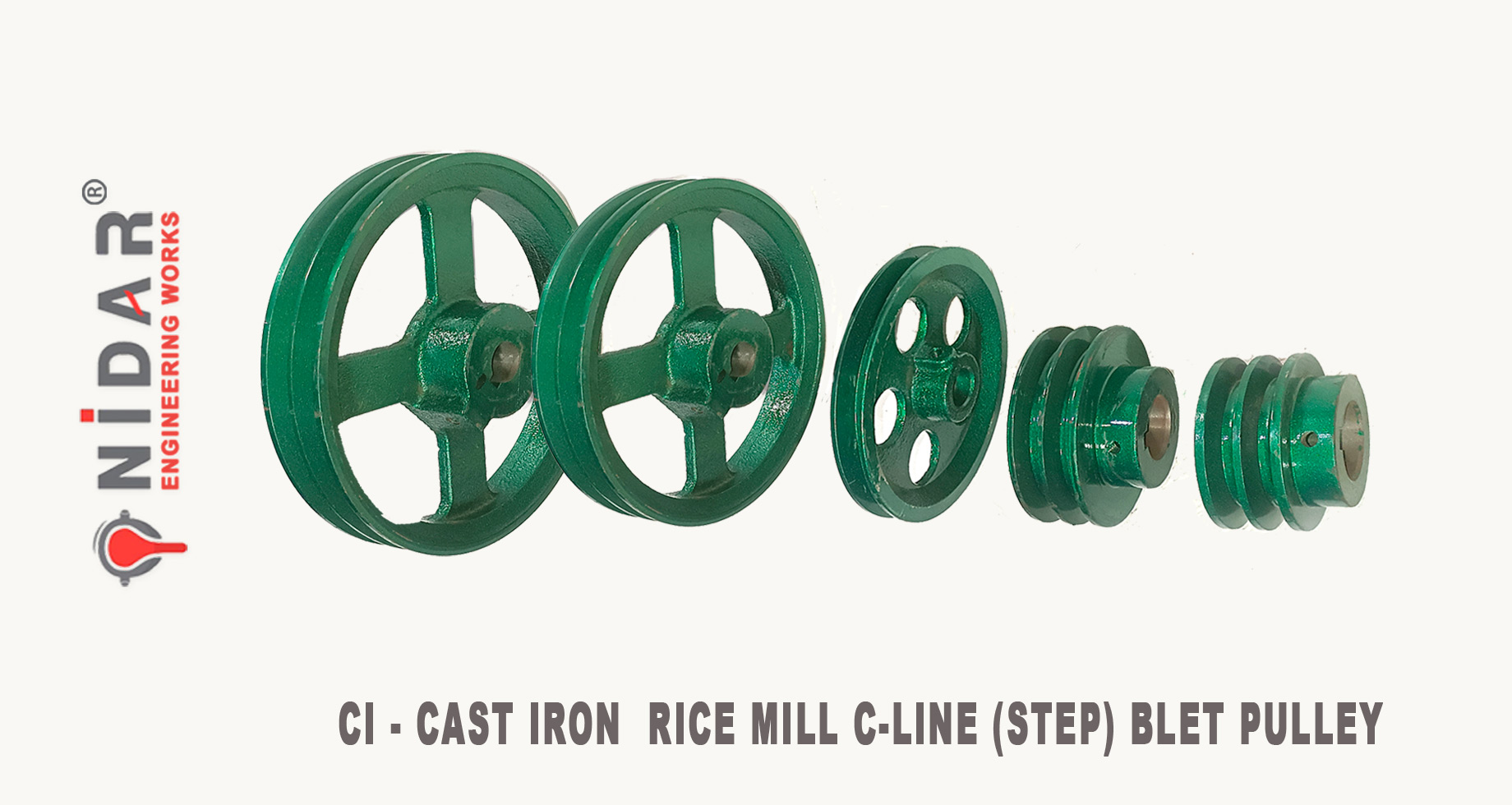 CI - Casting Rice Mill Pulley Manufactures Rajkot Gujarat- India