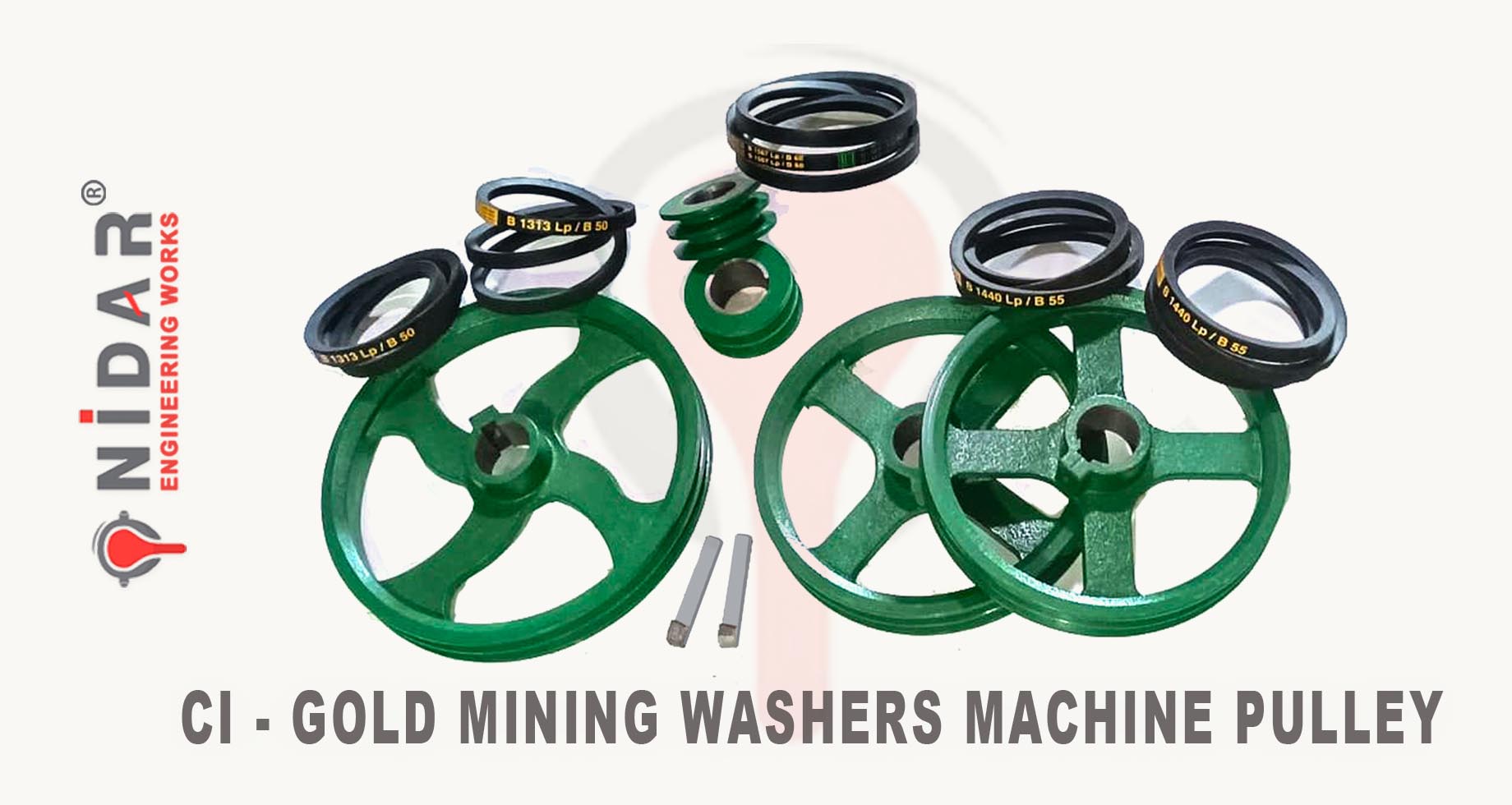 Gold Mining Washers Machine Pulley Manufactures Rajkot Gujarat- India
