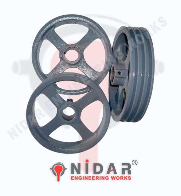 Casting Wheel Pulley Manufacturer - CI Wheel Pulley - Step Wheel Pulley - Groove Wheel Pulley  Manufacturer